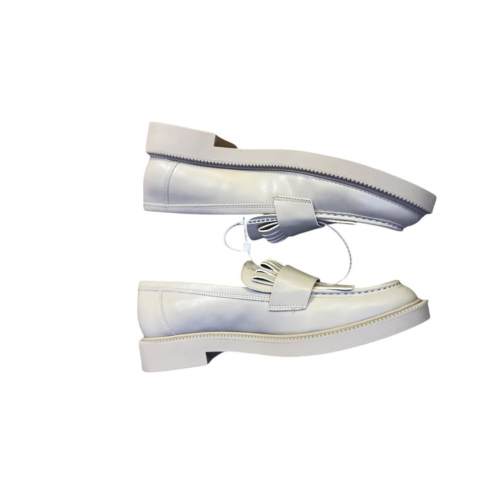 Marc Fisher Calixy Loafers Womens 8M Gray Fringe Slip-On Moc Toe NEW No Tags - Picture 6 of 16